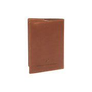 Cognac Leather Passport Case voor Dames, detail view 1