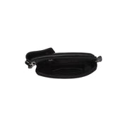 Langley Full-Grain Leather Phone Bag voor Dames - Lateral Side Profile View Showing Sleeve Cut &amp; Athletic Taper Fit
