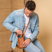 Langley Full-Grain Leather Phone Bag voor Dames – alternate product view 3
