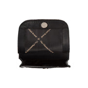Close-Up Detail of Classic Collar &amp; Heavy-Duty Zipper Hardware on Nebra Full-Grain Leather Phone Bag voor Dames