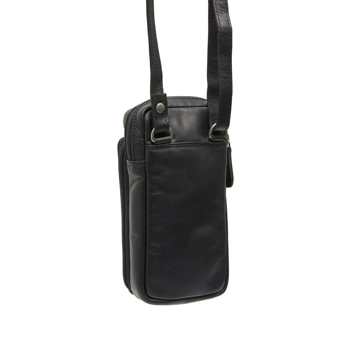 
Gedragen perspectief van Valdes Volnerfleer Phone Bag op model - Natuurlijke valling bij daglicht
