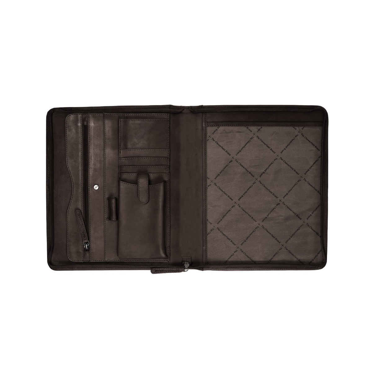 Tailored Rib Cuffs &amp; Hem Craftsmanship Construction Detail on Leather Portfolio Barnet voor Dames