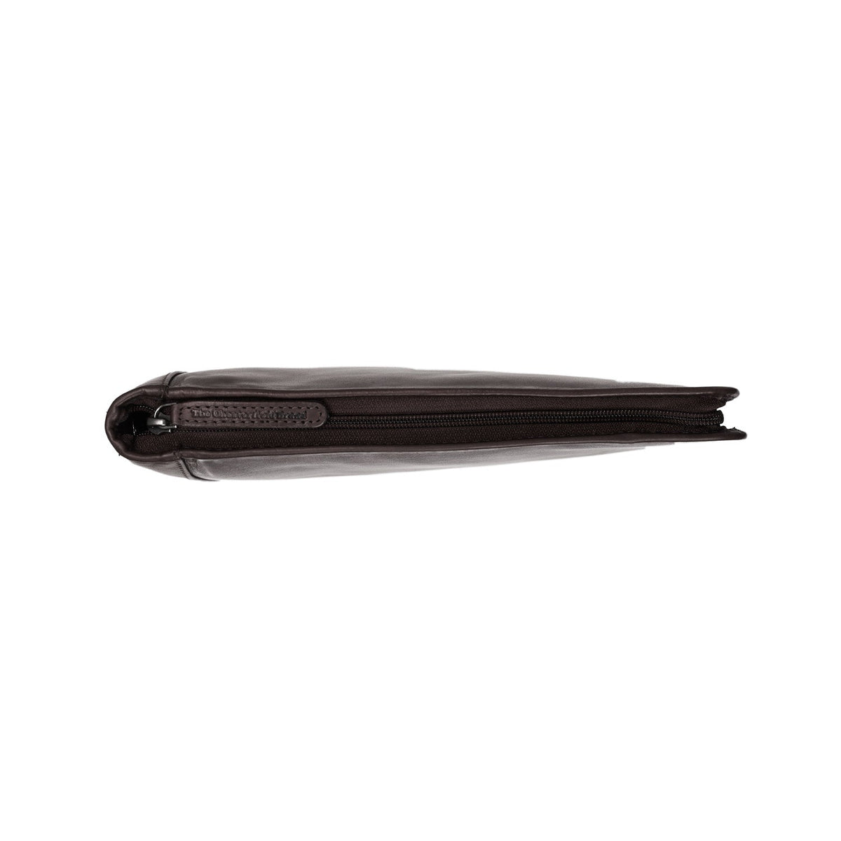 Styled Fit Perspective of Leather Portfolio Barnet voor Dames on Model - Natural Daylight Drape
