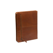 Cognac Leather Portfolio Moreton voor Dames, detail view 5