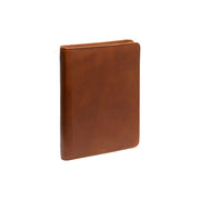 Cognac Leather Portfolio Moreton voor Dames, front view
