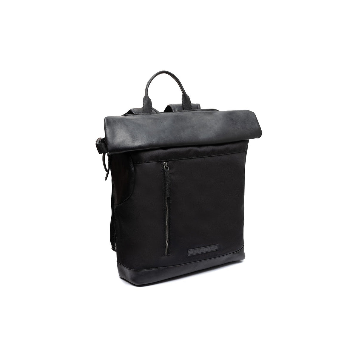 
Bornholm Volnerfleer Roll-top Backpack in klassiek 100% volnerfleer - Full Exterior Vooraanzicht & getailleerd silhouet | Online kopen