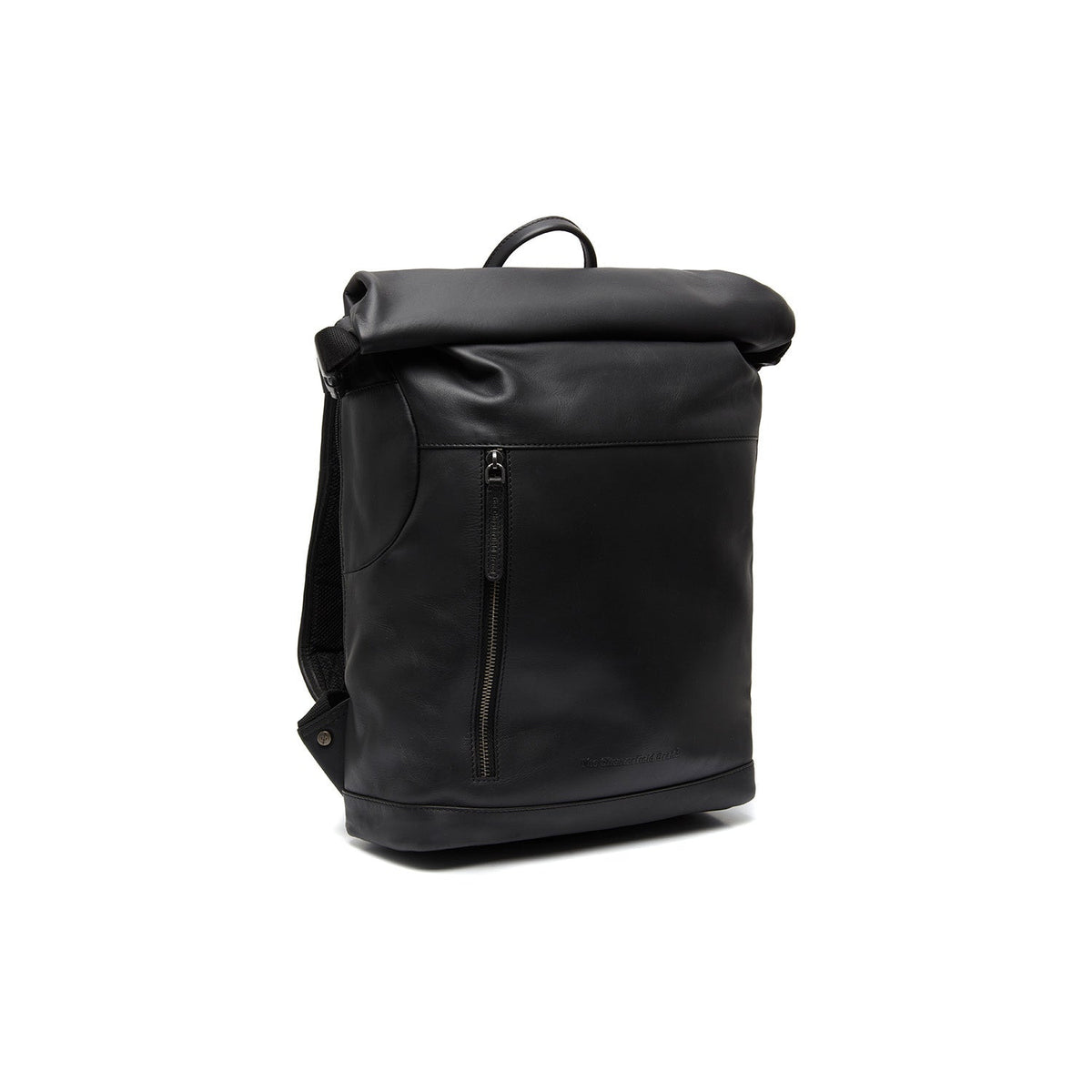 Mazara Full-Grain Leather Roll-top Backpack voor Dames in Classic 100% Full-Grain Leather - Full Exterior Front Profile View | Buy Online