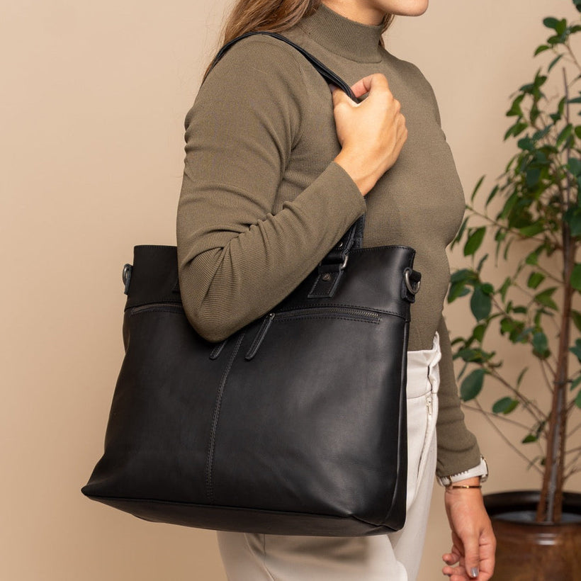 Rome Full-Grain Leather Shopper voor Dames