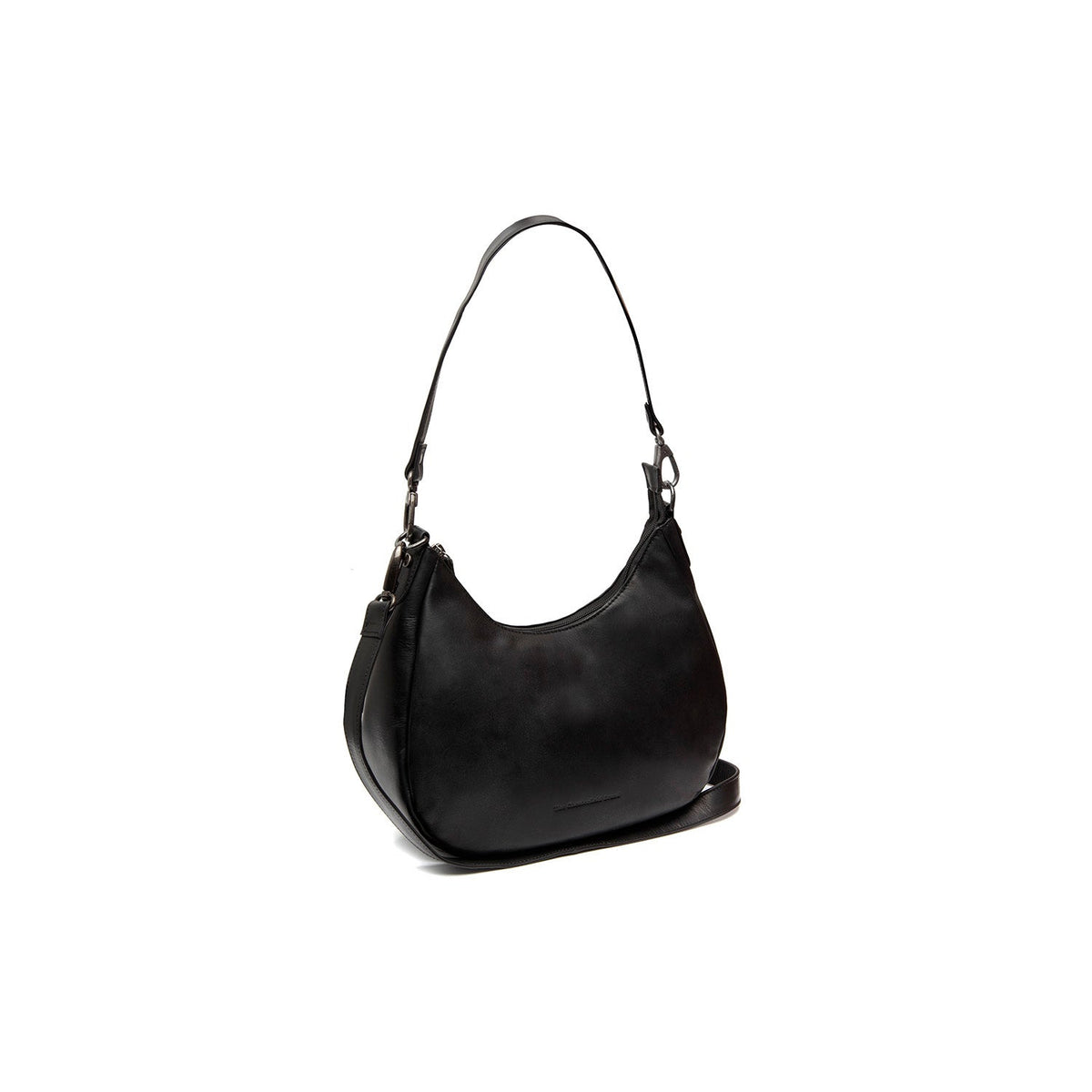 Alexandria Full-Grain Leather Shoulder Bag voor Dames in Classic 100% Full-Grain Leather - Full Exterior Front Profile View | Buy Online