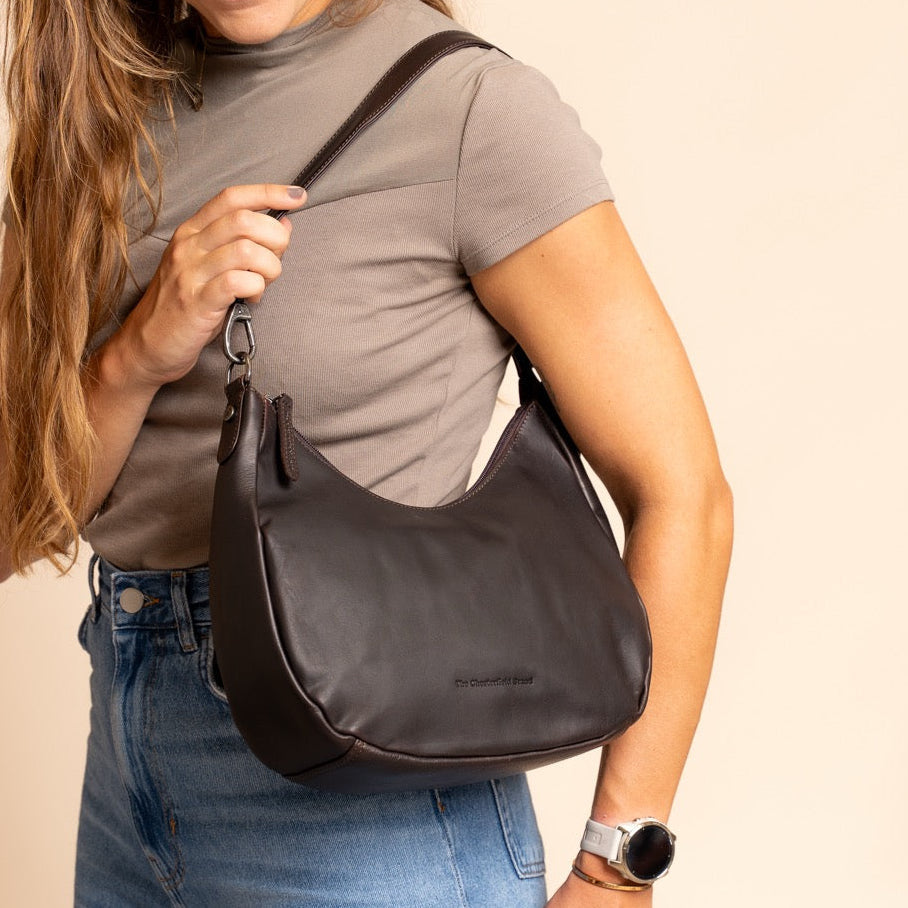 Alexandria Full-Grain Leather Shoulder Bag voor Dames – alternate product view 2