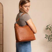Amelia Full-Grain Leather Shoulder Bag voor Dames – alternate product view 2