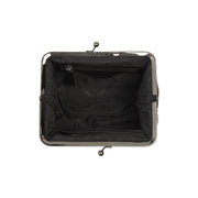 Solid Antique Brass Hardware &amp; Heavy-Duty Dual Zipper Detail on Andrade Full-Grain Leather Shoulder Bag voor Dames