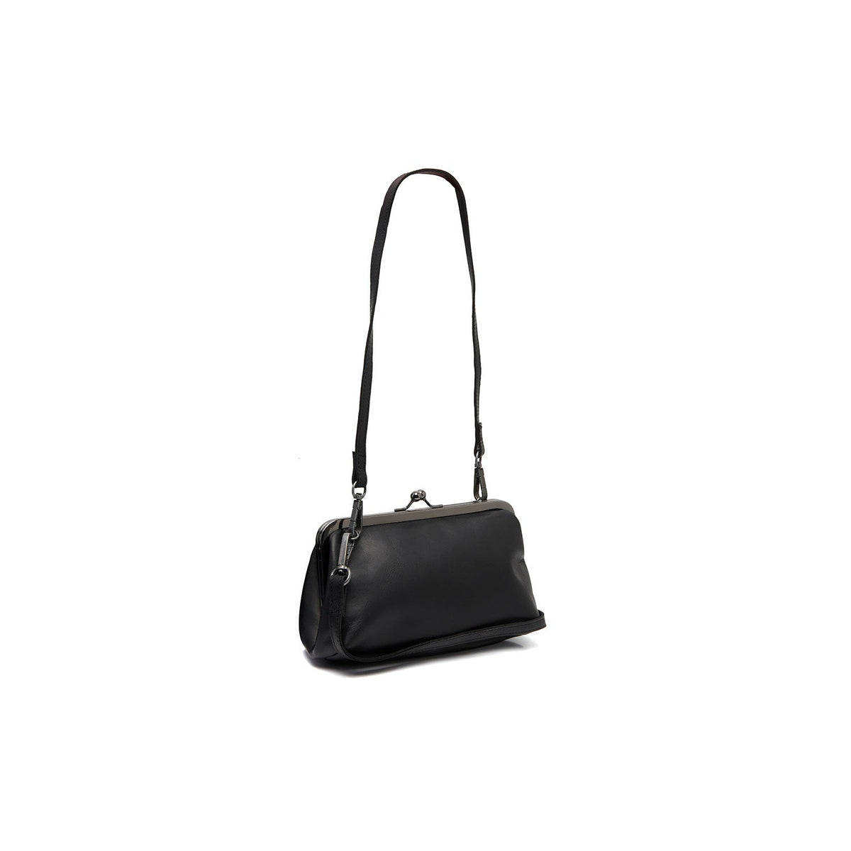 Andrade Full-Grain Leather Shoulder Bag voor Dames in Classic 100% Full-Grain Leather - Full Exterior Front Profile View | Buy Online