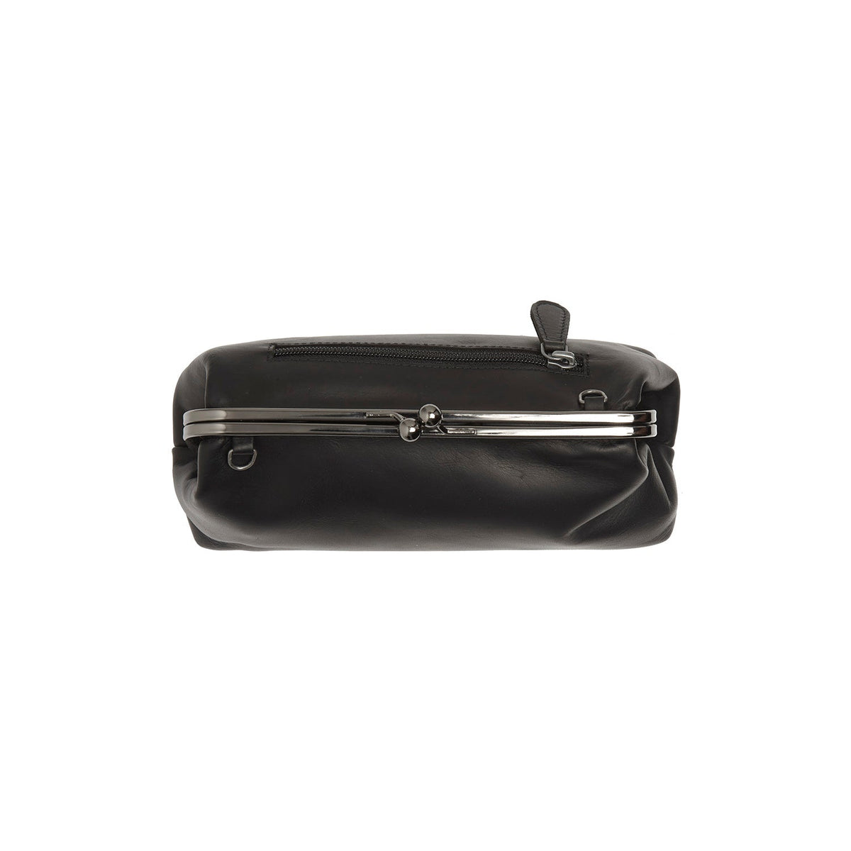 Andrade Full-Grain Leather Shoulder Bag voor Dames - Structured Side Profile Showing Gusset Depth &amp; Expansion Capacity