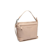 Astero Full-Grain Leather Shoulder Bag voor Dames in Classic 100% Full-Grain Leather - Full Exterior Front Profile View | Buy Online