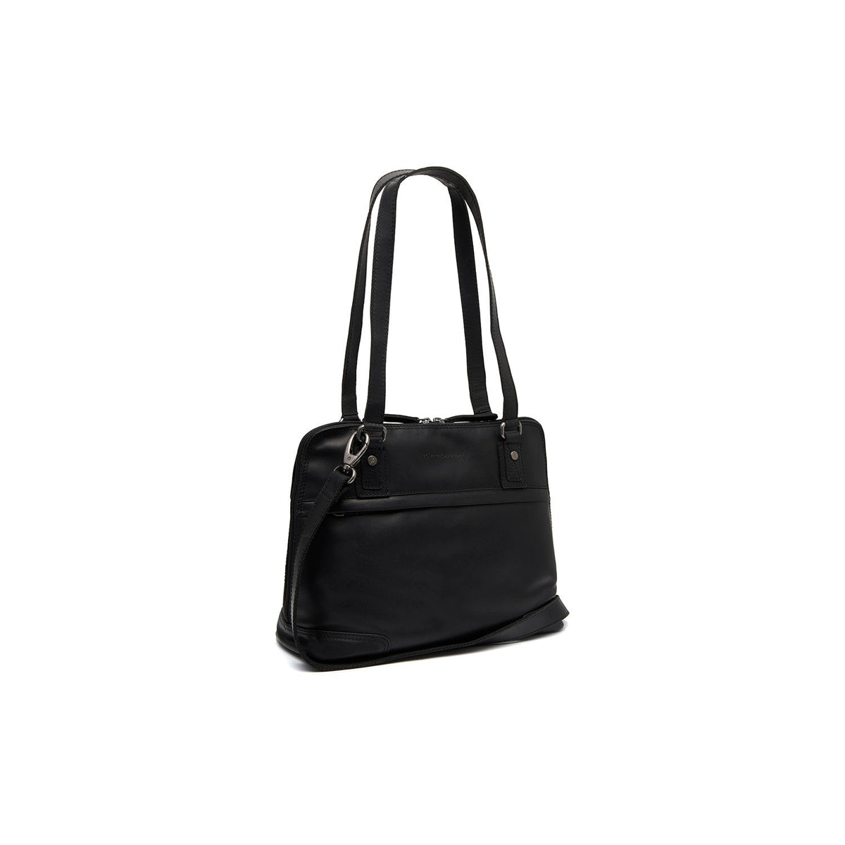 Belgrado Full-Grain Leather Shoulder Bag voor Dames in Classic 100% Full-Grain Leather - Full Exterior Front Profile View | Buy Online