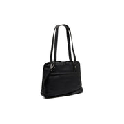 Belgrado Full-Grain Leather Shoulder Bag voor Dames in Classic 100% Full-Grain Leather - Full Exterior Front Profile View | Buy Online
