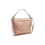 Bolivia Full-Grain Leather Shoulder Bag voor Dames in Classic 100% Full-Grain Leather - Full Exterior Front Profile View | Buy Online