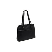 Branson Full-Grain Leather Shoulder Bag voor Dames in Classic 100% Full-Grain Leather - Full Exterior Front Profile View | Buy Online