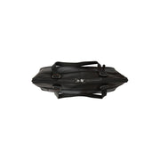 Branson Full-Grain Leather Shoulder Bag voor Dames - Structured Side Profile Showing Gusset Depth &amp; Expansion Capacity