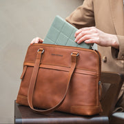 Branson Full-Grain Leather Shoulder Bag voor Dames – alternate product view 2