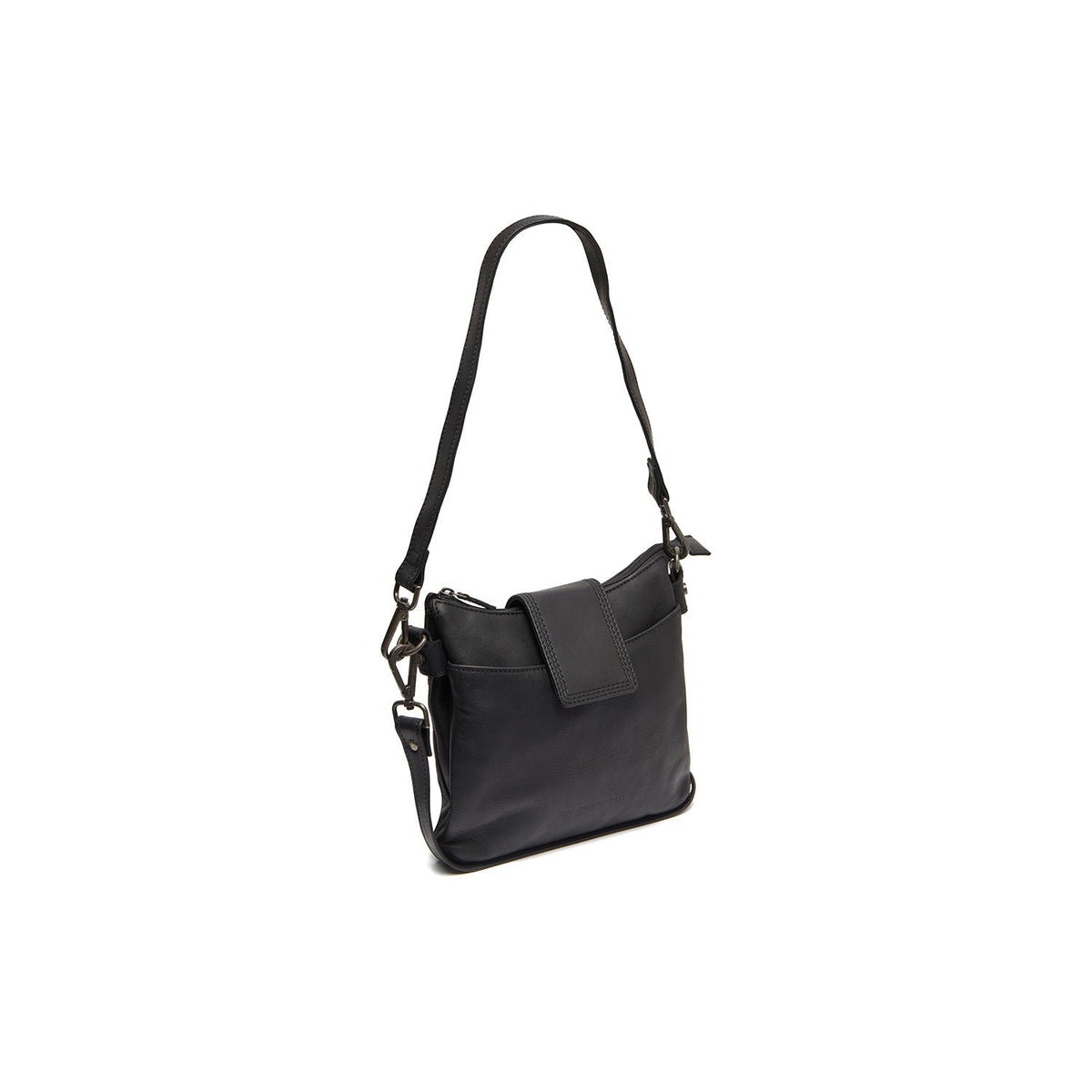 Calora Full-Grain Leather Shoulder Bag voor Dames in Classic 100% Full-Grain Leather - Full Exterior Front Profile View | Buy Online