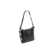 Calora Full-Grain Leather Shoulder Bag voor Dames in Classic 100% Full-Grain Leather - Full Exterior Front Profile View | Buy Online