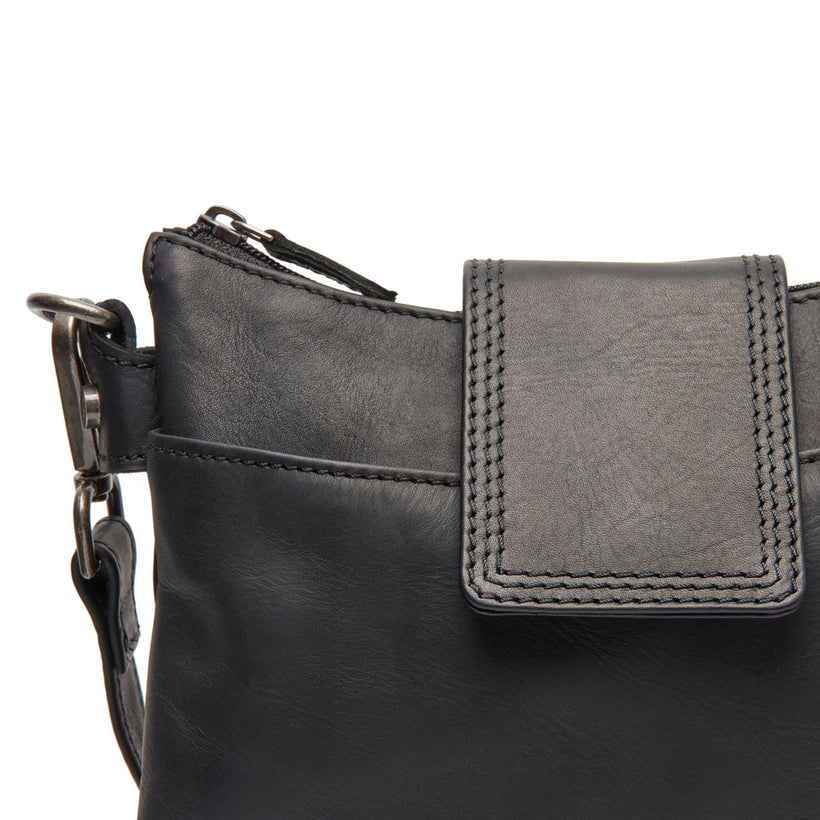 Calora Full-Grain Leather Shoulder Bag voor Dames