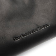 Christie Full-Grain Leather Shoulder Bag voor Dames - Structured Side Profile Showing Gusset Depth &amp; Expansion Capacity