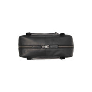 Solid Antique Brass Hardware &amp; Heavy-Duty Dual Zipper Detail on Fenno Full-Grain Leather Shoulder Bag voor Dames