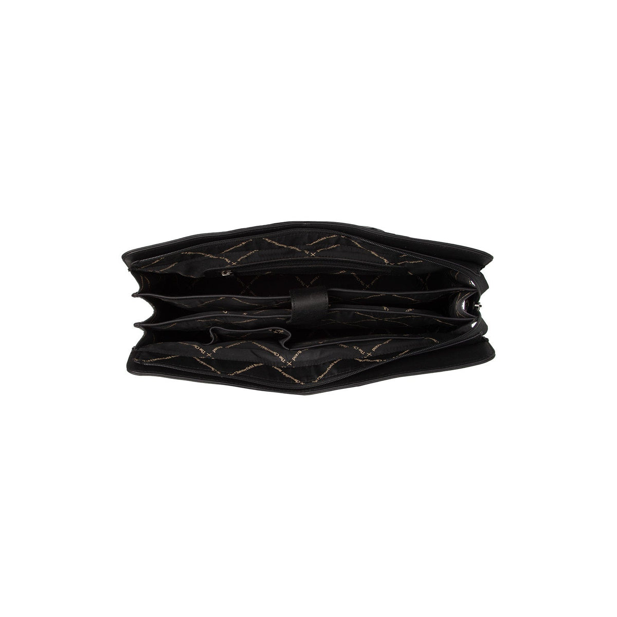 
Solid Antique Brass Hardware & Heavy-Duty Dual Zipper Detail on Fidenza Leren schoudertas
