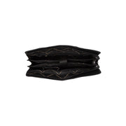 
Solid Antique Brass Hardware & Heavy-Duty Dual Zipper Detail on Fidenza Leren schoudertas