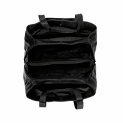 Solid Antique Brass Hardware &amp; Heavy-Duty Dual Zipper Detail on Gail Full-Grain Leather Shoulder Bag voor Dames