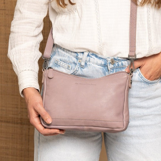 Irving Full-Grain Leather Shoulder Bag voor Dames – alternate product view 2