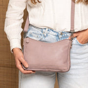 Irving Full-Grain Leather Shoulder Bag voor Dames – alternate product view 2