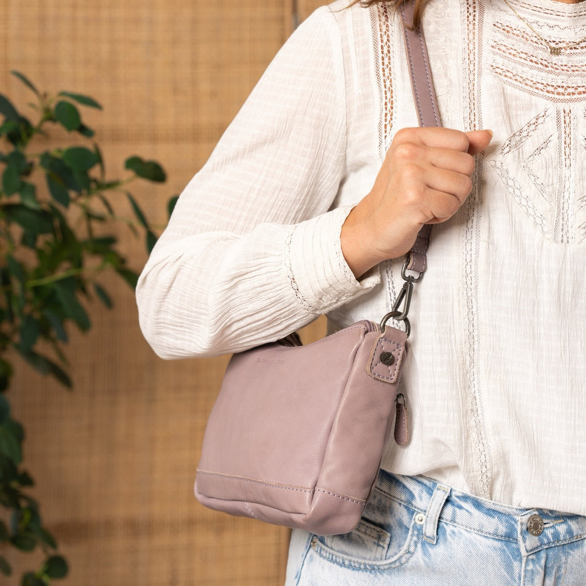 Irving Full-Grain Leather Shoulder Bag voor Dames – alternate product view 3