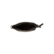 Jen Full-Grain Leather Shoulder Bag voor Dames - Structured Side Profile Showing Gusset Depth &amp; Expansion Capacity