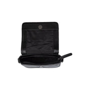 Solid Antique Brass Hardware &amp; Heavy-Duty Dual Zipper Detail on Marcella Full-Grain Leather Shoulder Bag voor Dames