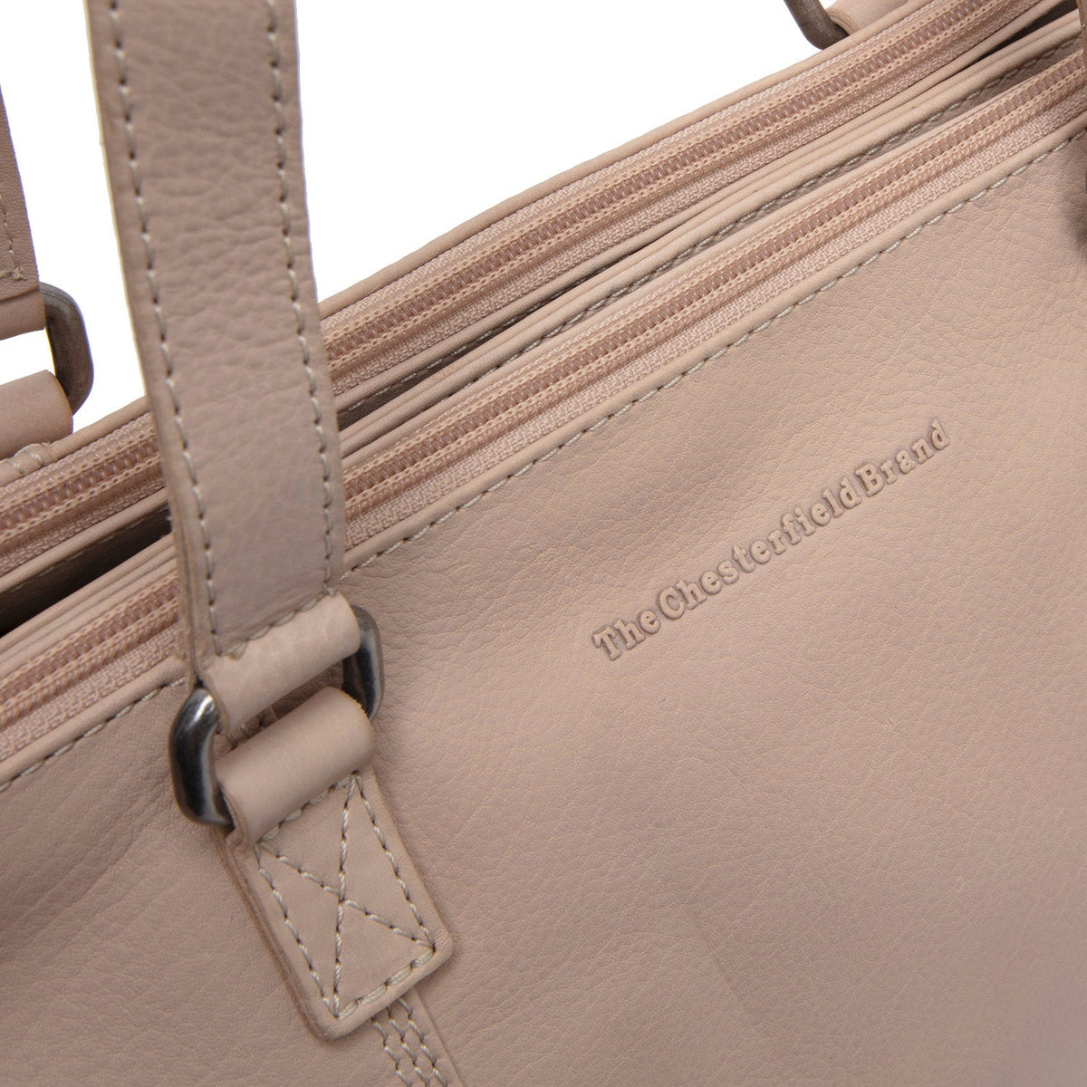 Marvos Full-Grain Leather Shoulder Bag voor Dames - Structured Side Profile Showing Gusset Depth &amp; Expansion Capacity