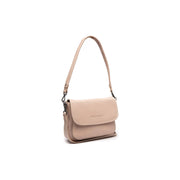 Miloa Full-Grain Leather Shoulder Bag voor Dames in Classic 100% Full-Grain Leather - Full Exterior Front Profile View | Buy Online