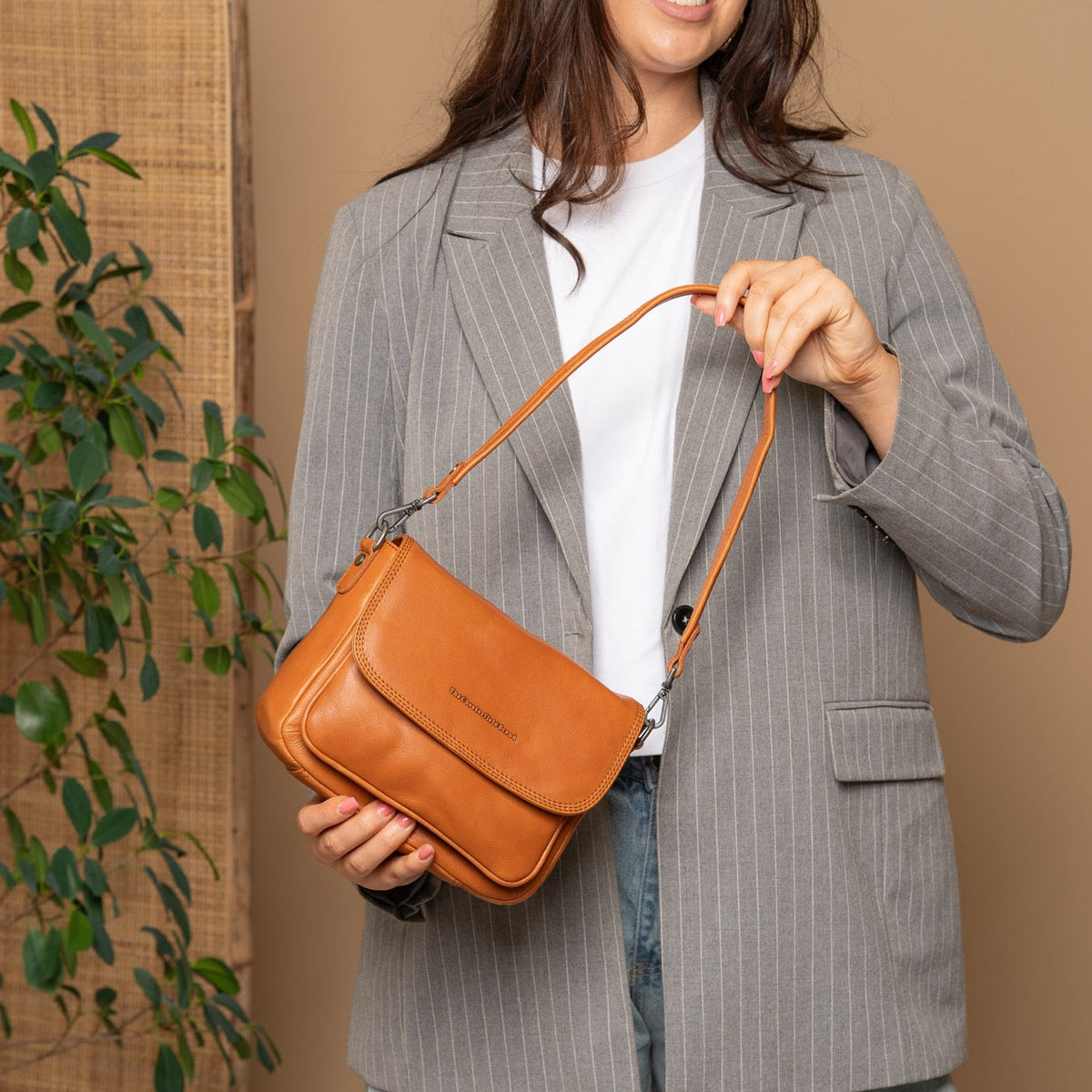 Miloa Full-Grain Leather Shoulder Bag voor Dames – alternate product view 3