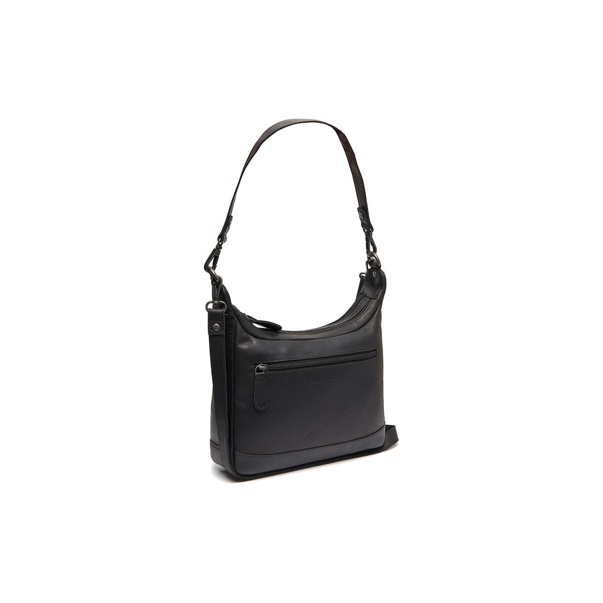 Mirave Full-Grain Leather Shoulder Bag voor Dames in Classic 100% Full-Grain Leather - Full Exterior Front Profile View | Buy Online