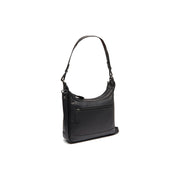 Mirave Full-Grain Leather Shoulder Bag voor Dames in Classic 100% Full-Grain Leather - Full Exterior Front Profile View | Buy Online