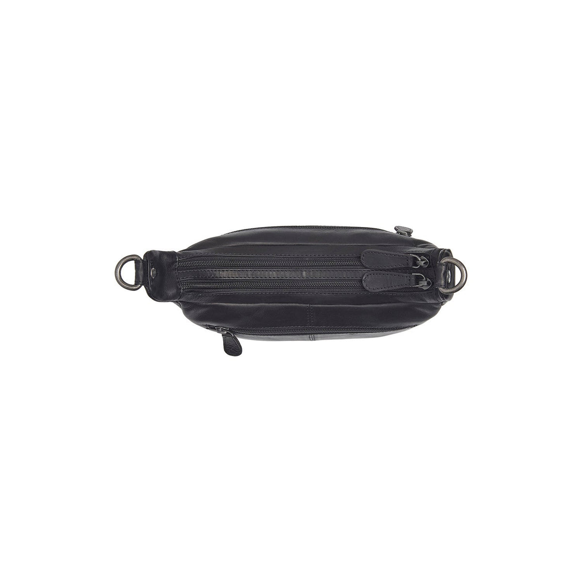 Mirave Full-Grain Leather Shoulder Bag voor Dames - Structured Side Profile Showing Gusset Depth &amp; Expansion Capacity