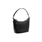 Moneva Full-Grain Leather Shoulder Bag voor Dames in Classic 100% Full-Grain Leather - Full Exterior Front Profile View | Buy Online