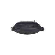 Solid Antique Brass Hardware &amp; Heavy-Duty Dual Zipper Detail on Olvia Full-Grain Leather Shoulder Bag voor Dames