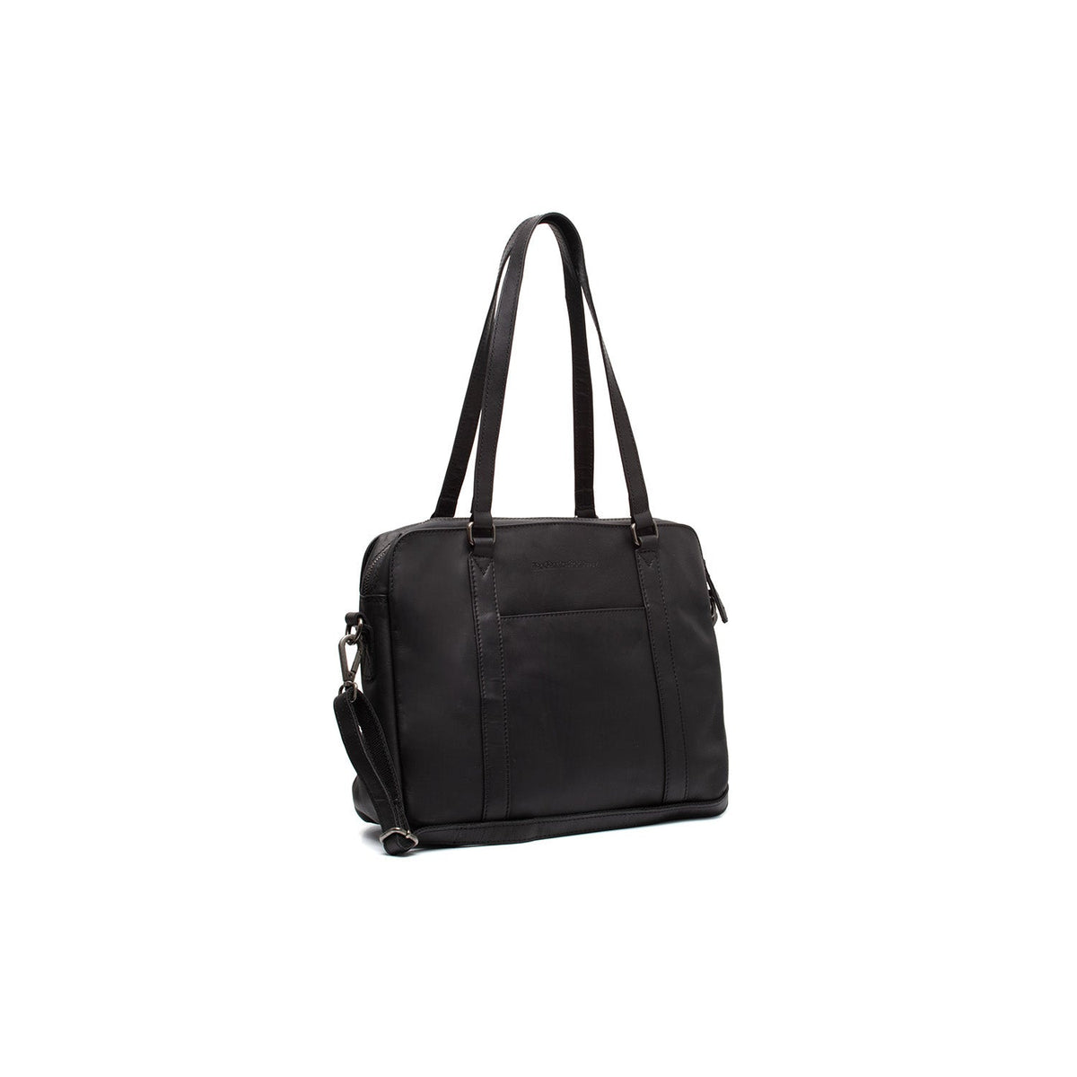 Pretoria Full-Grain Leather Shoulder Bag voor Dames in Classic 100% Full-Grain Leather - Full Exterior Front Profile View | Buy Online