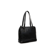 Seron Full-Grain Leather Shoulder Bag voor Dames in Classic 100% Full-Grain Leather - Full Exterior Front Profile View | Buy Online