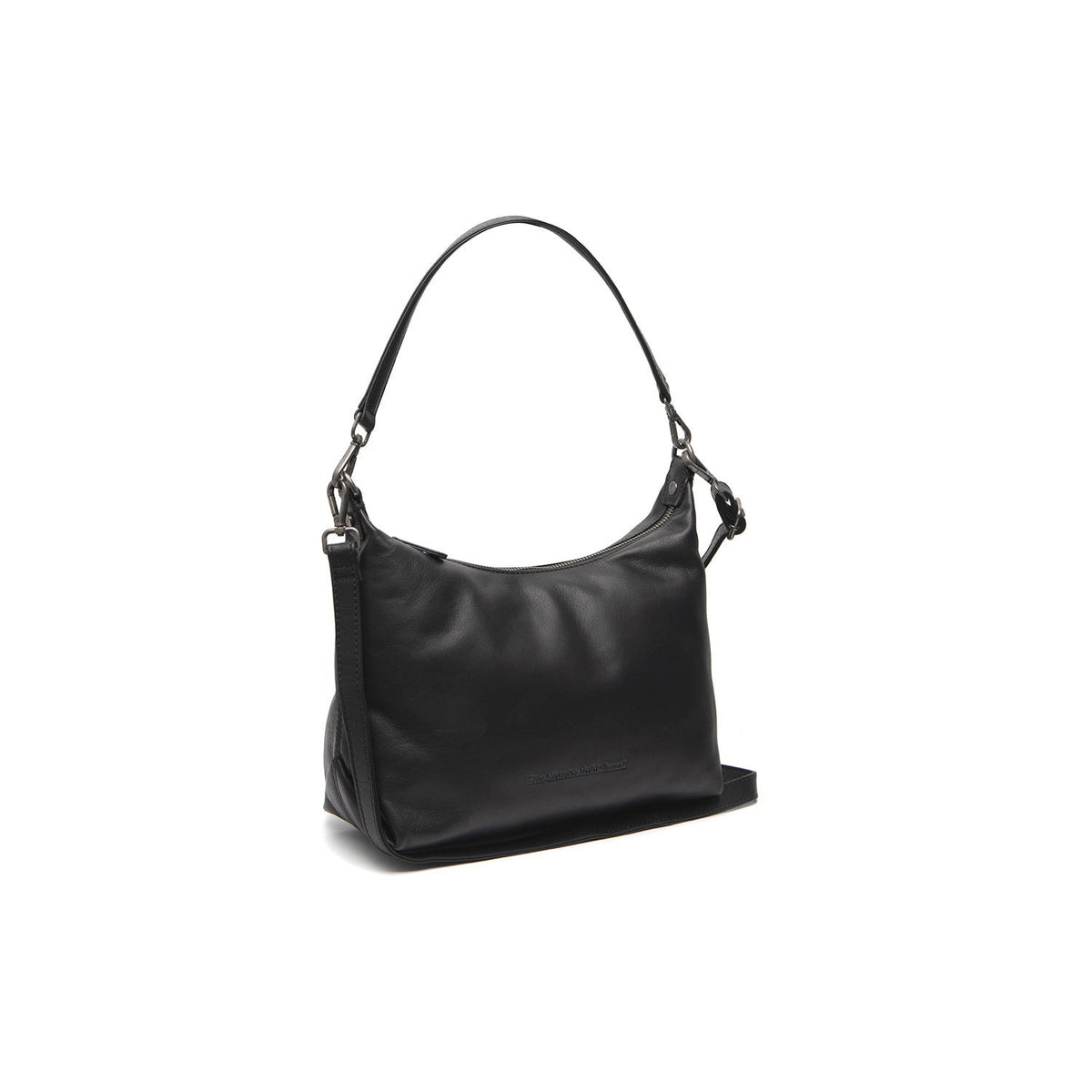 Skara Full-Grain Leather Shoulder Bag voor Dames in Classic 100% Full-Grain Leather - Full Exterior Front Profile View | Buy Online
