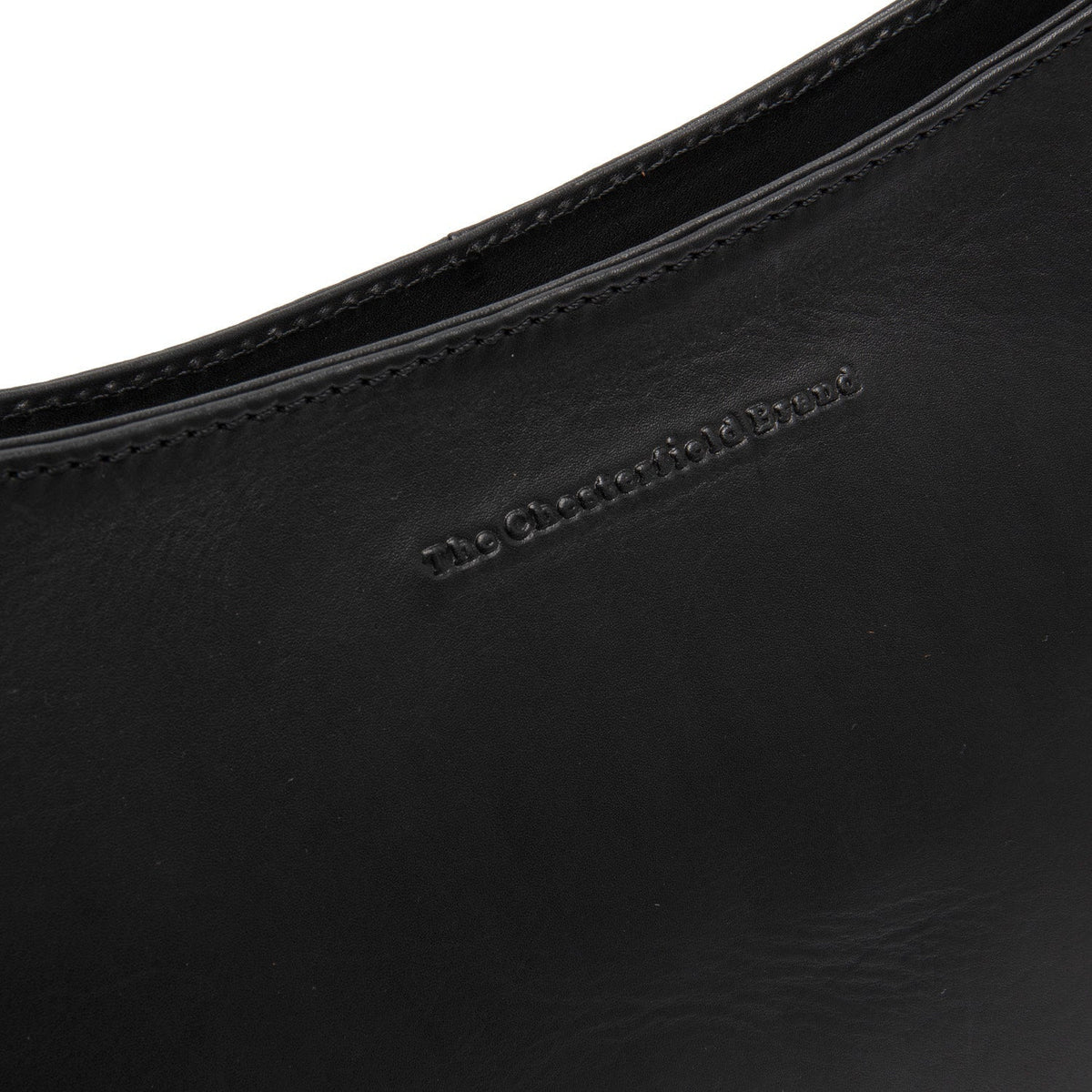 Solid Antique Brass Hardware &amp; Heavy-Duty Dual Zipper Detail on Valentano Full-Grain Leather Shoulder Bag voor Dames